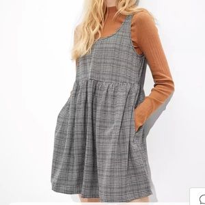 AE Plaid Babydoll Mini Dress - size medium.